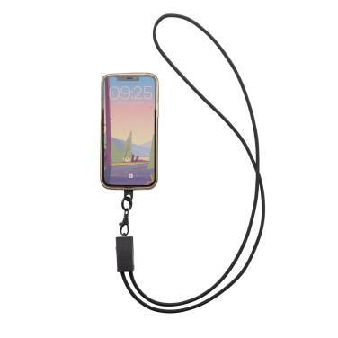 Logotrade promotional merchandise image of: Terra RCS recycled PET phone cord with dual charge cable