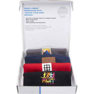 Logo trade corporate gifts image of: Beanie sample box