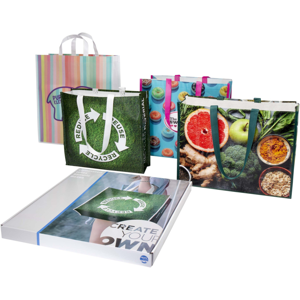 Logotrade promotional products photo of: Laminated totes sample box