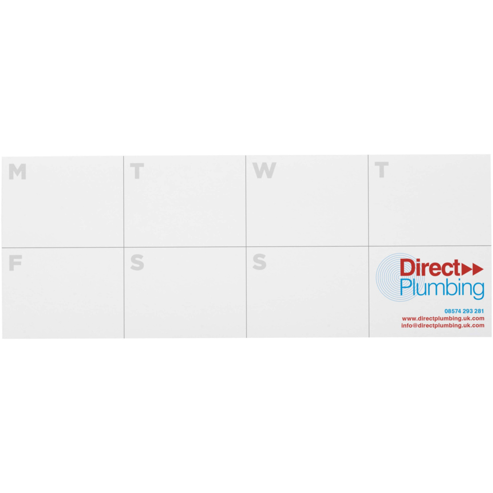 Logo trade business gift photo of: Sticky-Mate® recycled sticky notes with printed planner