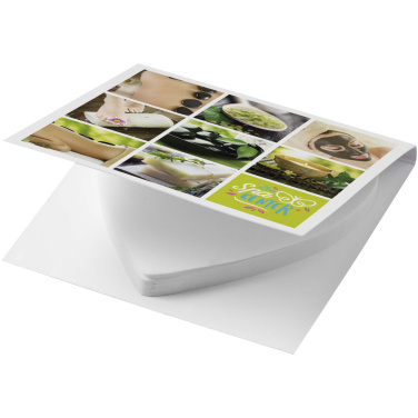 Logo trade business gift photo of: Sticky-Mate® soft cover heart-shaped sticky notes