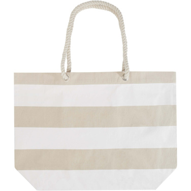 Logo trade corporate gifts picture of: Florida 270 g/m² GRS recycled beach tote bag 18L