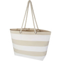 Florida 270 g/m² GRS recycled beach tote bag 18L, Natural / White