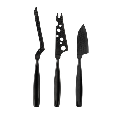 Logotrade promotional merchandise image of: BOSKA Cheese Knife Set Monaco+ Black