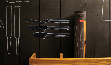 Logo trade promotional product photo of: BOSKA Cheese Knife Set Monaco+ Black