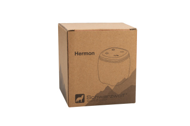 Logotrade promotional product picture of: Bluetooth speaker HERMON Schwarzwolf