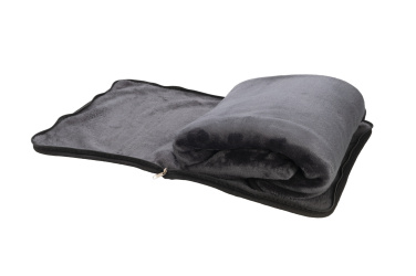 Logo trade corporate gifts picture of: Blanket and pillow 2 in 1 AMIATA Schwarzwolf