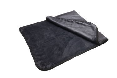 Logo trade promotional products image of: Blanket and pillow 2 in 1 AMIATA Schwarzwolf