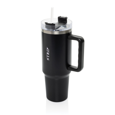 Logo trade promotional merchandise image of: Stadley RCS recycled steel tumbler 1200ML