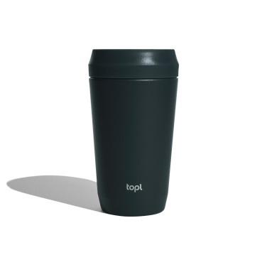 Logotrade promotional giveaway picture of: Topl Recycled Steel To Go Tumbler Patented 360 Lid 354ml