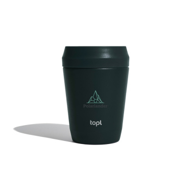 Logo trade advertising products picture of: Topl Recycled Steel To Go Tumbler Patented 360 Lid 235ml