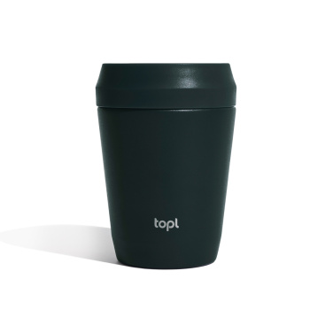 Logo trade corporate gifts image of: Topl Recycled Steel To Go Tumbler Patented 360 Lid 235ml