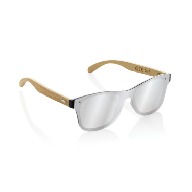 Logotrade promotional item picture of: Prism RCS recycled plastic sunglasses with bamboo frame