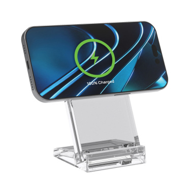 Logo trade promotional merchandise picture of: Magcharge 15W magnetic wireless charging stand