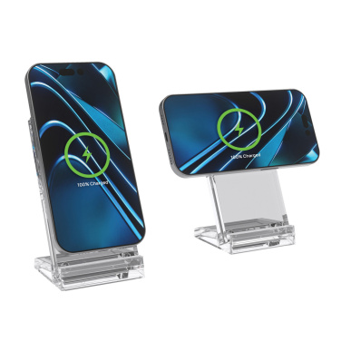 Logo trade advertising products image of: Magcharge 15W magnetic wireless charging stand