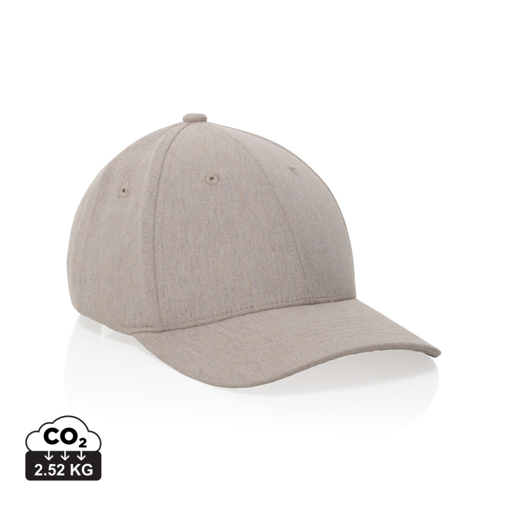 Logo trade advertising products picture of: Milo AWARE™ recycled heather 6 panel cap 200gr