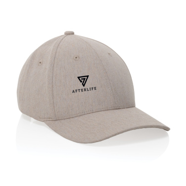 Logotrade promotional giveaway image of: Milo AWARE™ recycled heather 6 panel cap 200gr