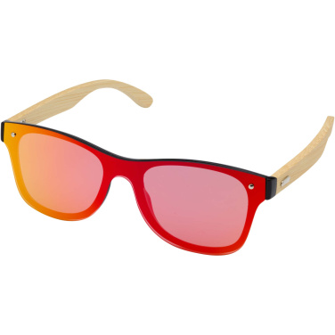 Logo trade promotional merchandise photo of: Tan sunglasses with bamboo temples