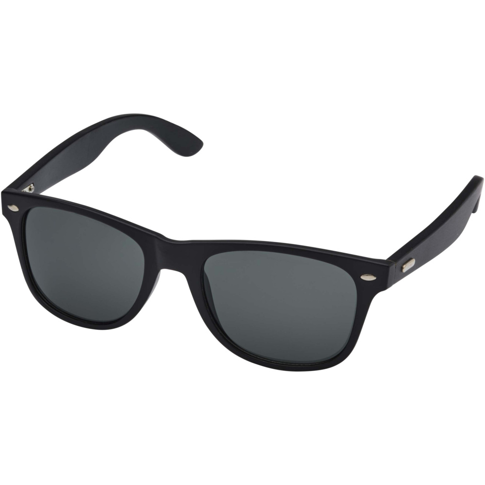Logo trade promotional merchandise photo of: Arlo bamboo sunglasses with black coating