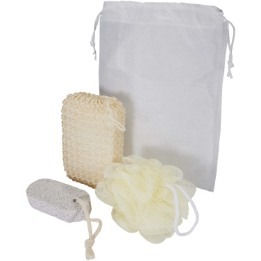 Logo trade corporate gifts image of: Harmony 3-piece bath accessories set