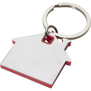 Logotrade promotional giveaways photo of: Nook house-shaped keychain