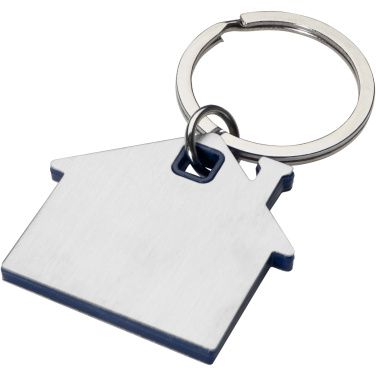 Logotrade promotional item picture of: Nook house-shaped keychain