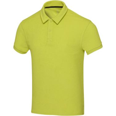 Logo trade promotional giveaways image of: Akoya recycled terry unisex polo