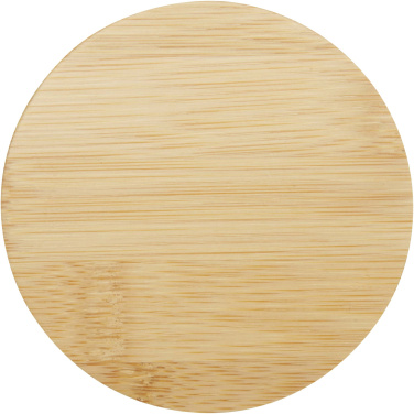 Logo trade promotional items picture of: Leona 350 ml glass cup with bamboo lid
