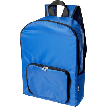 Logo trade promotional item photo of: EcoFold RPET foldable backpack 15L
