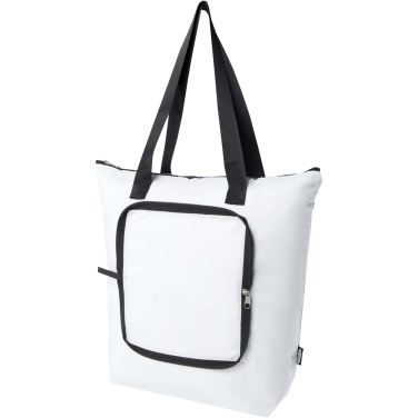 Logotrade corporate gift picture of: EcoFold RPET foldable tote cooler bag 15L