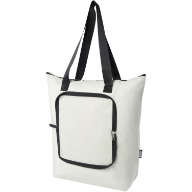 Logotrade promotional giveaway image of: EcoFold RPET foldable tote cooler bag 15L