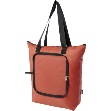 Logotrade advertising product picture of: EcoFold RPET foldable tote cooler bag 15L