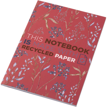 Logo trade promotional gift photo of: Novella Austen A5 recycled soft cover notebook - 50 sheets