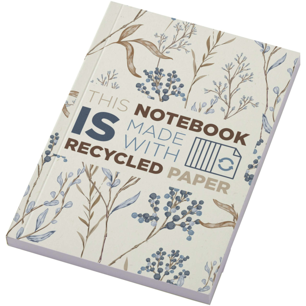 Logotrade promotional item picture of: Novella Austen A6 recycled soft cover notebook - 100 sheets