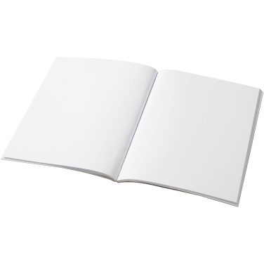 Logo trade promotional gifts image of: Novella Austen A5 recycled soft cover kraft notebook - 50 sheets