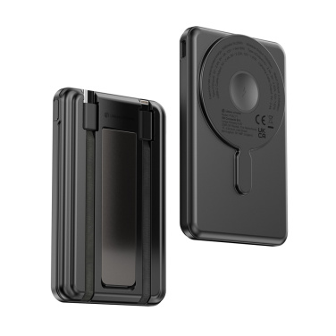 Logotrade promotional product image of: Urban Vitamin Redwood 5in1 5000mah 20W PD magnetic powerbank