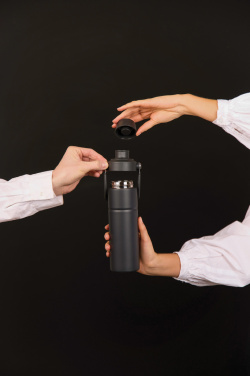 Logo trade business gifts image of: Baltimore trek RCS recycled SS bottle 600 ML