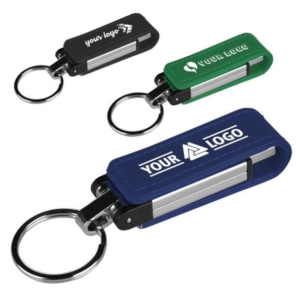 Logo trade promotional giveaways image of: Metal USB stick
