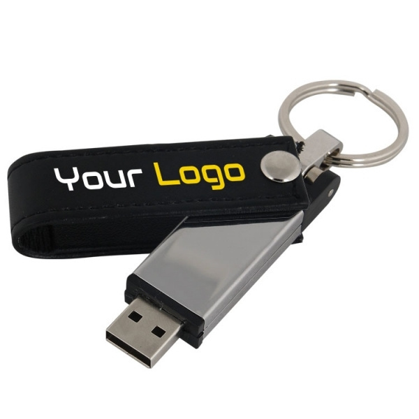 Logo trade corporate gifts image of: Metal USB stick