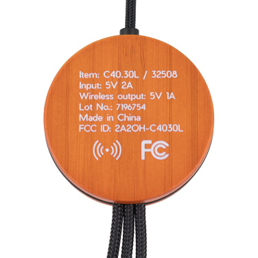 Logotrade promotional products photo of: Big cable 4in1 with illuminated logo - i5w