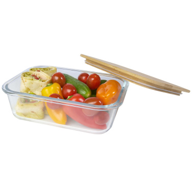 Logotrade promotional merchandise photo of: Roby glass lunch box with bamboo lid