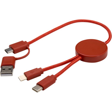 Logotrade promotional gifts photo of: Citala 5-in-1 recycled plastic 30 cm data sync and 27W fast charge cable