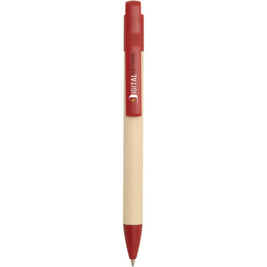 Logotrade promotional giveaways photo of: Liliana sugarcane paper ballpoint pen (blue ink)