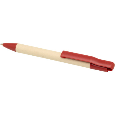 Logotrade promotional giveaway picture of: Liliana sugarcane paper ballpoint pen (blue ink)