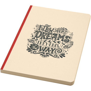 Logo trade promotional giveaways image of: Liliana A5 sugarcane and RPET soft cover notebook