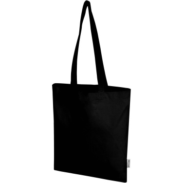 Logo trade promotional giveaways picture of: Madras Blend 140 g/m² GRS recycled cotton tote bag 7L