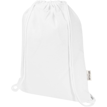 Logotrade advertising products photo of: Oregon Blend 140 g/m² GRS recycled drawstring bag 5L