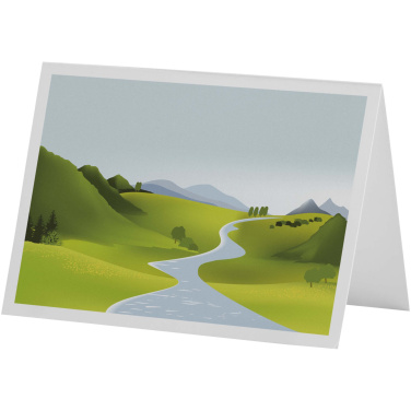 Logo trade corporate gifts image of: Herald A6 greeting card
