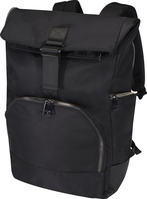 Logotrade promotional products photo of: Rhine 15” GRS recycled rolltop backpack 18L