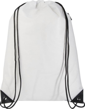 Logo trade promotional gifts picture of: Evergreen GRS recycled non-woven drawstring bag 5L